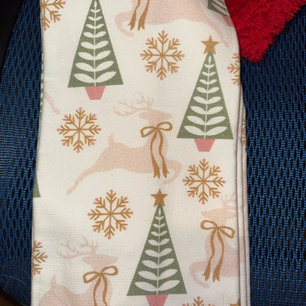 Festive Holiday Print Kitchen Towels 2pack